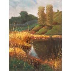 Kamran Ahmed, 18 x 24 Inch, Pastel On Paper, Landscape Painting, AC-KMA-032